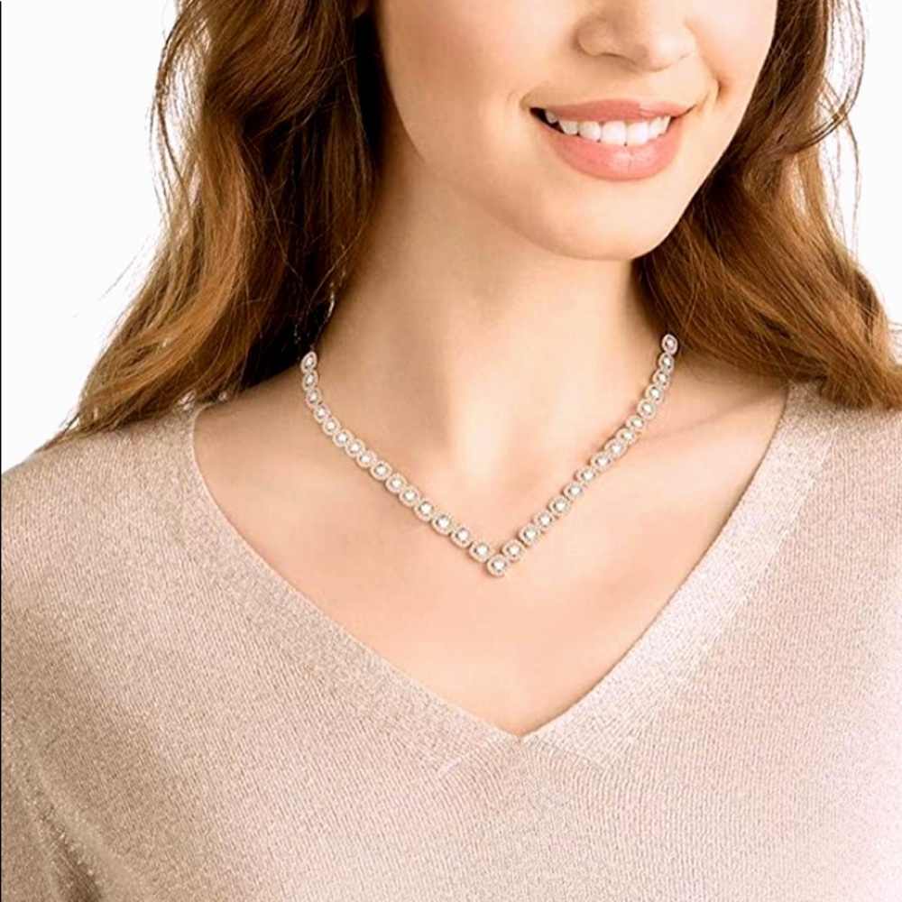 Swarovski Angelic Rose Gold Necklace and E…